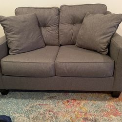 Gray Loveseat 