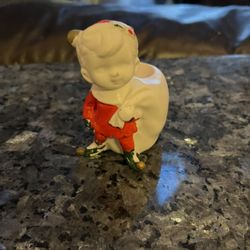 Vintage Elf Christmas Candlestick Holder 