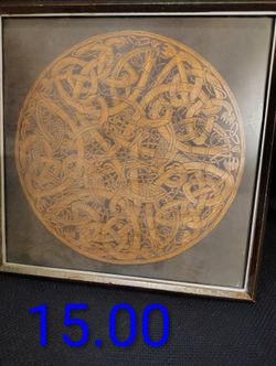 Celtic Circle Framed Brass Rubbing 