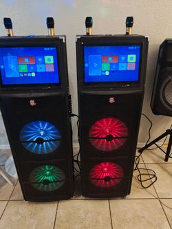 Bosinas Blotto caraole con tablet integrada 400$ por las 2 o 200$ por una