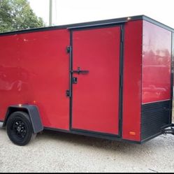 Customized 6' x 12' Enclosed Cargo Trailer - Converted Tiny Space!