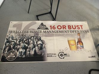 Waste Management Open Coors Light 16th Hole Golf Banner