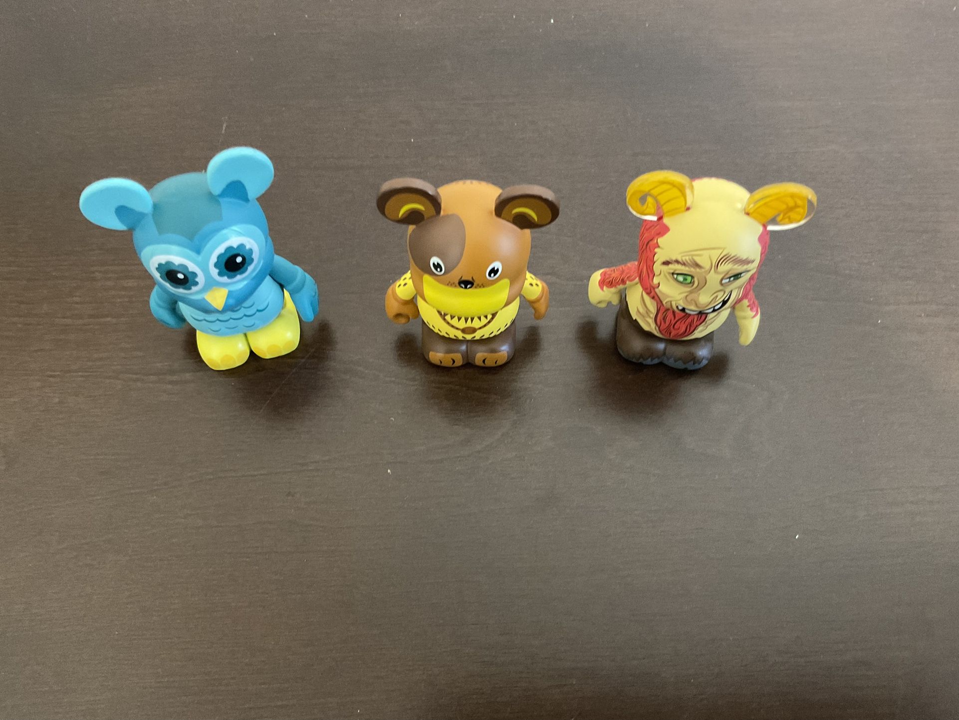 Disney Vinylmation 3" lot of 4 Myths and Legends Gargoyle & Pan, Chinese Zodiac And China