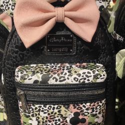 NWT Mickey Mouse Icon Animal Prints Loungefly Mini Backpack