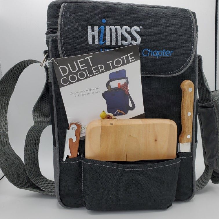 .New With Box Picnic Time Duet Insulated Two Bottle Wine Cooler