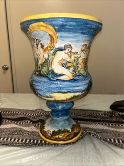 Hand painted vase