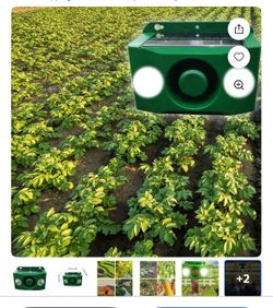 Xheghe Solar-Powered Animal Repellent Lights with Loud Alarm for Garden and Property Protection