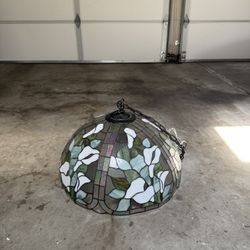 Vintage Tiffany Style Glass Ceiling Light