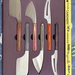 6 Piece Pakka Wood Cheese Knives