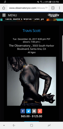 Travis Scott 2 tickets both days