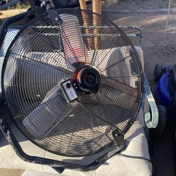 FAN 34 Inch For Garage Or Work Shop. Custom mounts For Corner Of Room Moved Serious AIR Really Works GREAT 
