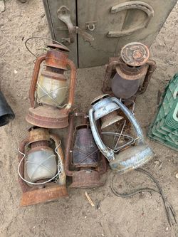Six antique lanterns