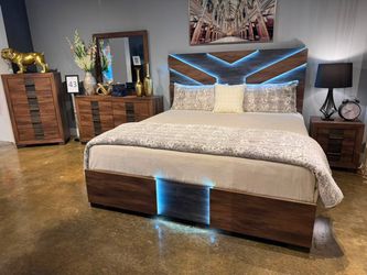 Brand New LED Solid wood bedroom set - COD