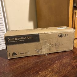 Adjustable WALI Dual Monitor Arm Desk Mount – Heavy Duty