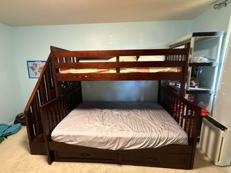 Twin over full bunk bed