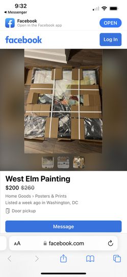 West Elm Minted Framed Canvas Painting Thumbnail
