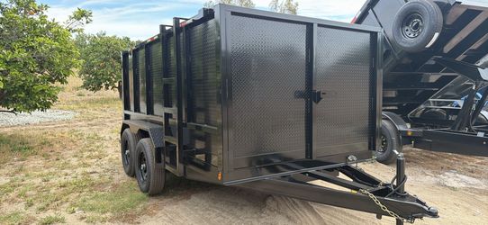 Diamond wall dump trailer 12ft