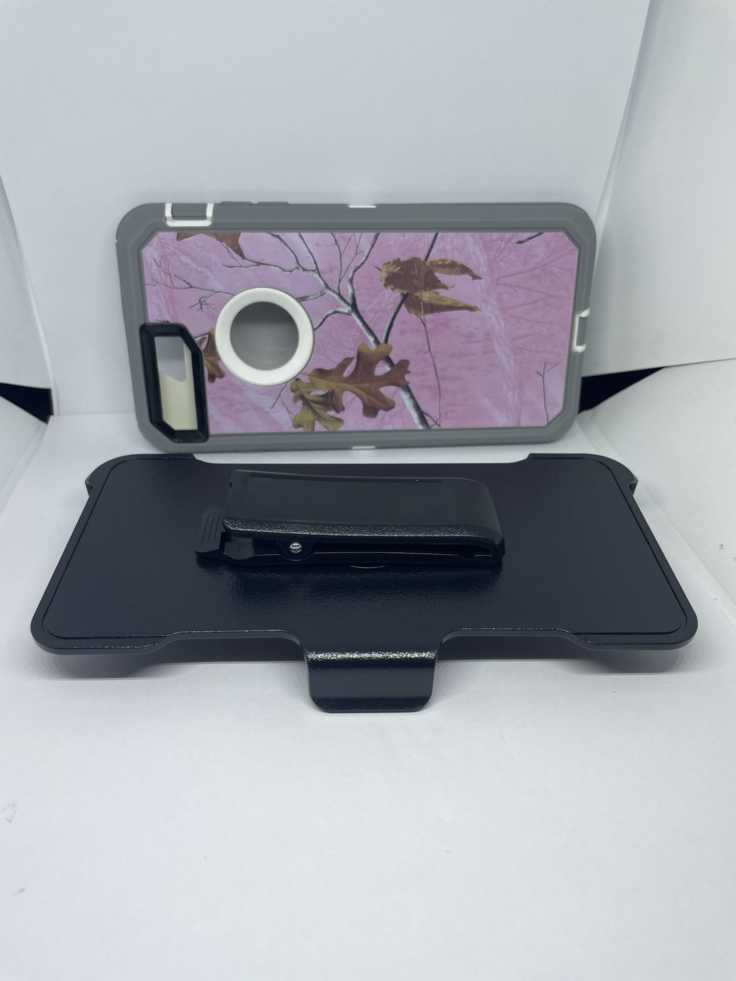 For iPhone 7 Plus / 8 Plus Pink Camouflage Belt Clíp Case