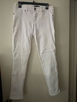 1822 Denim Size 10 White Skinny leg jeans