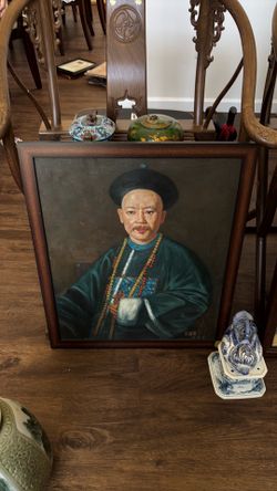 Qing dynasty king and queen painting