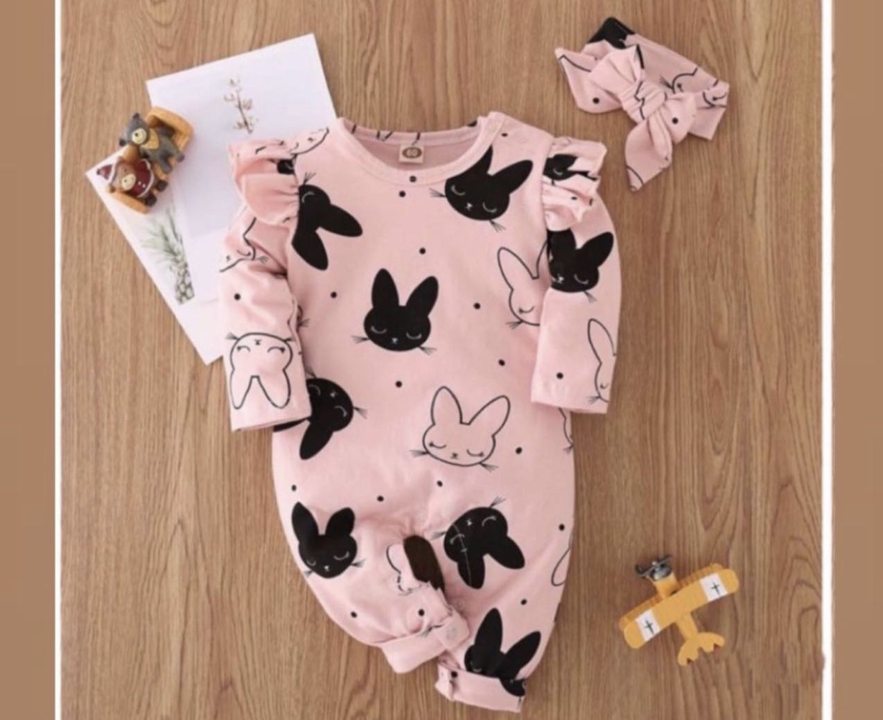 Baby Girl Bunny Onesie