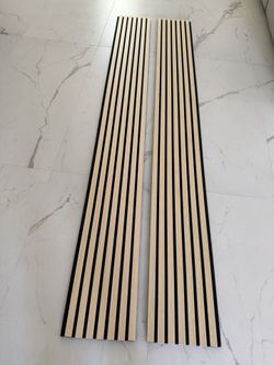 NATURAL-Acoustic Wood Slat Panel 94inch X  11inch (2pcs Only)