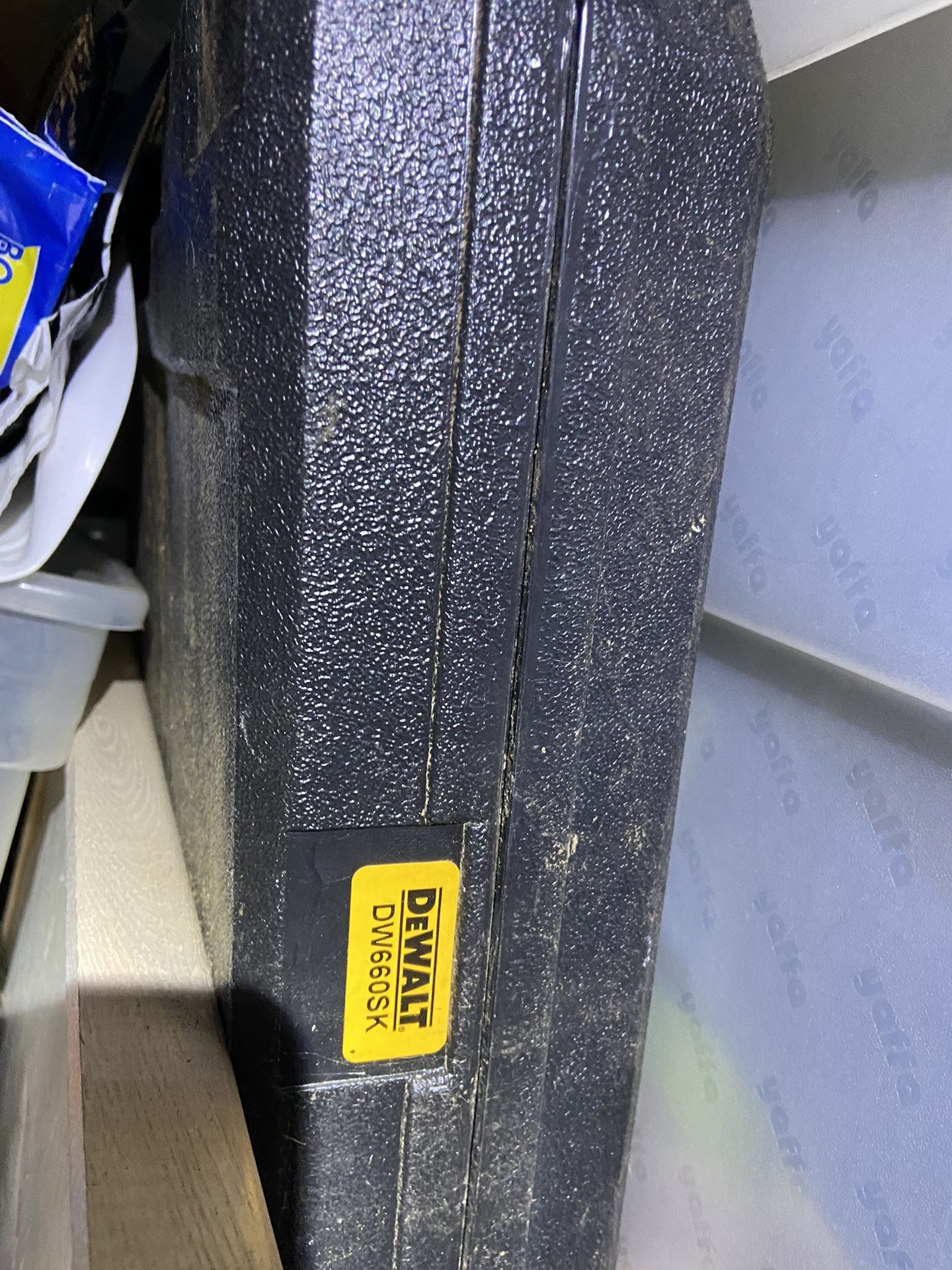 Dewalt Drill Plastic Case Only Black Used