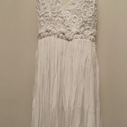 White Long Dress From Fashion Nova Size Medium