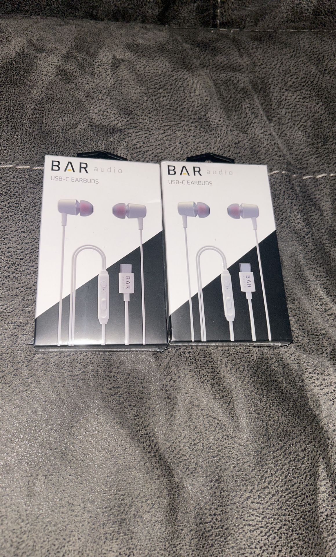 2 BAR AUDIO USB C EARBUDS, 25$ For One.