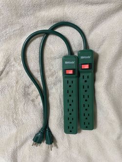 Woods 6-Outlet Power Strip – Set of 2