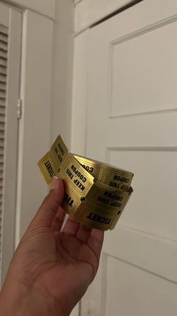 Gold Raffle Tickets