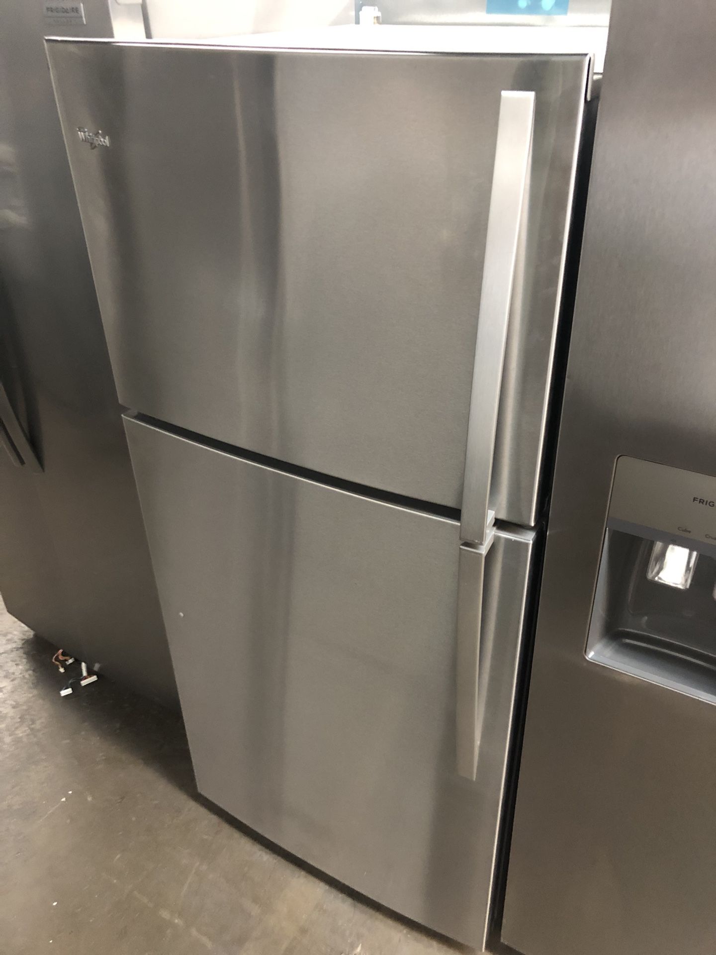 Whirlpool Stainless Steel Apartment Size Refrigerator