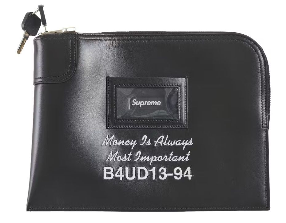 Supreme Leather Money Bag