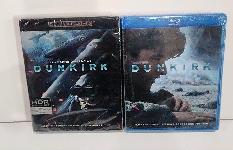 2 BRAND NEW SEALED 4K ULTRA DUNKIRK/ DUNKIRK BLURAY READ DESCRIPTION