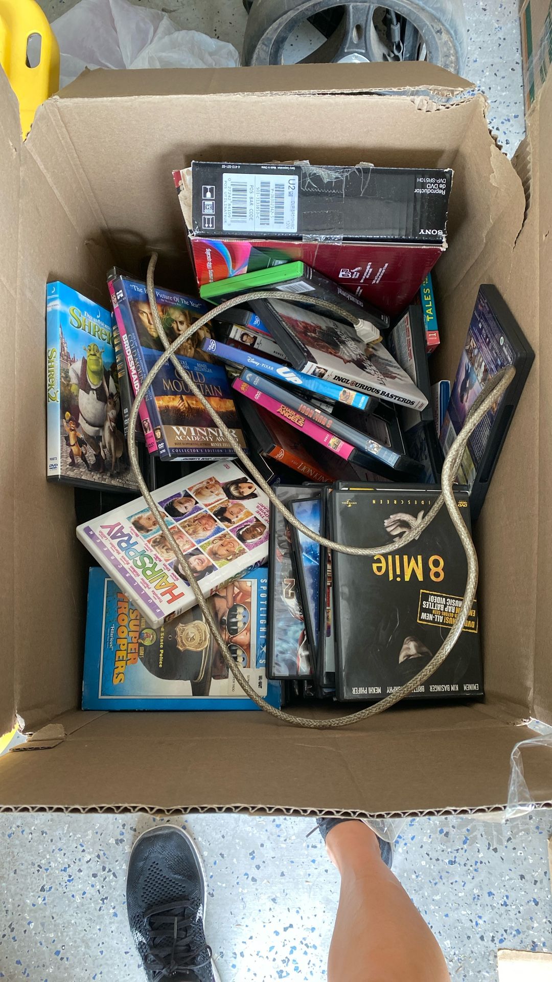 DVD Player & 50 DVD Movies