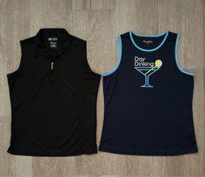 Bermuda Sands Court Haley Women's Sleeveless Tops Medium Pickleball Day Dinking