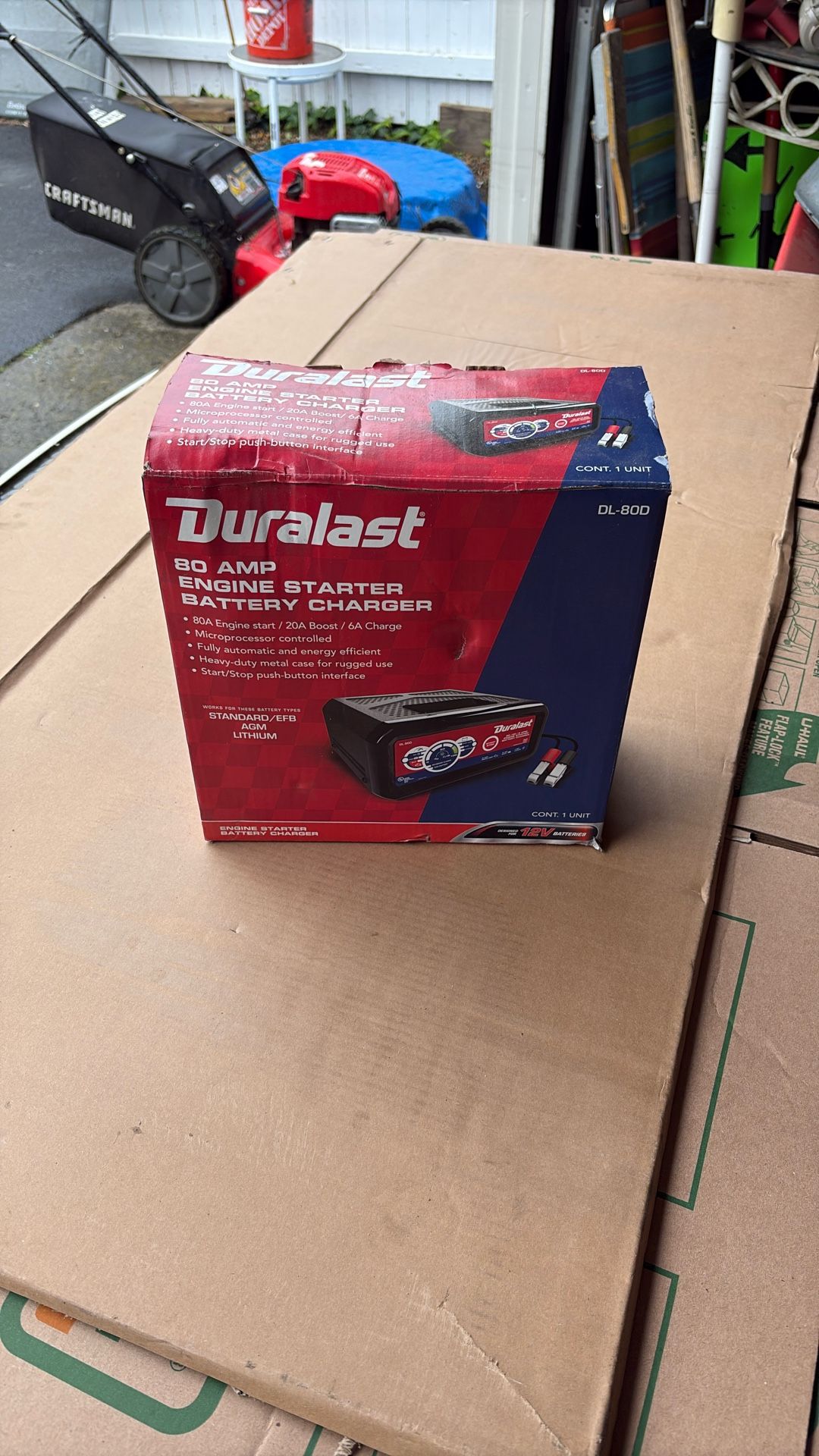 Duralast 80 amp engine starter/battery charger