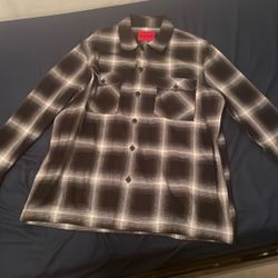 Hugo Flannel Shirt Black And White
