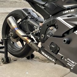 Austin racing GP rr slip on exhaust with m4 cat delete for r6 for Sale