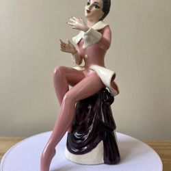 Beautiful Glazed Female Statue