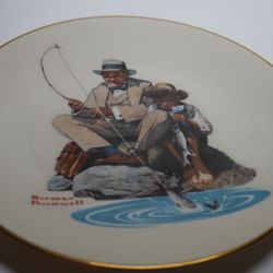 6 Piece Norman Rockwell Collectors Dishes