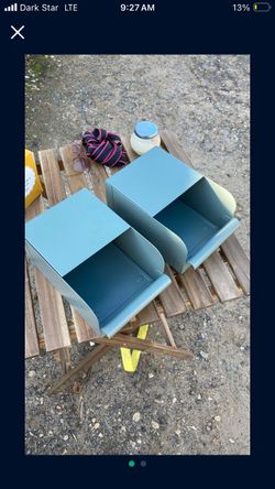 2 IKEA metal Utility Bins Rejsa