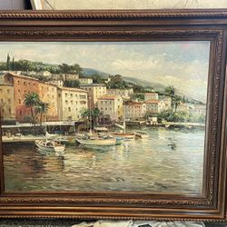 Seaside Village By Artist Simmons