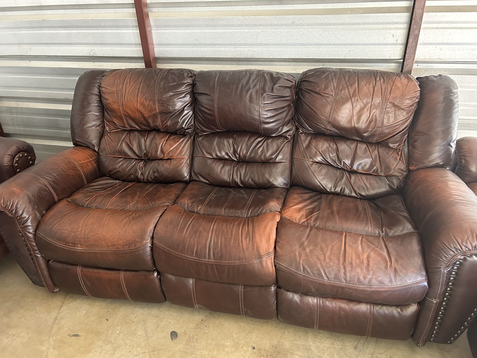Comfortable Leather Couch