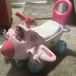 Minnie Mouse Kitchen, Airplane Rider And Vacuum Cleaner