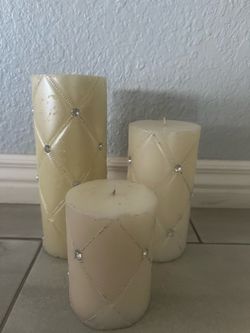 3 Piece Candle Set-Never Used