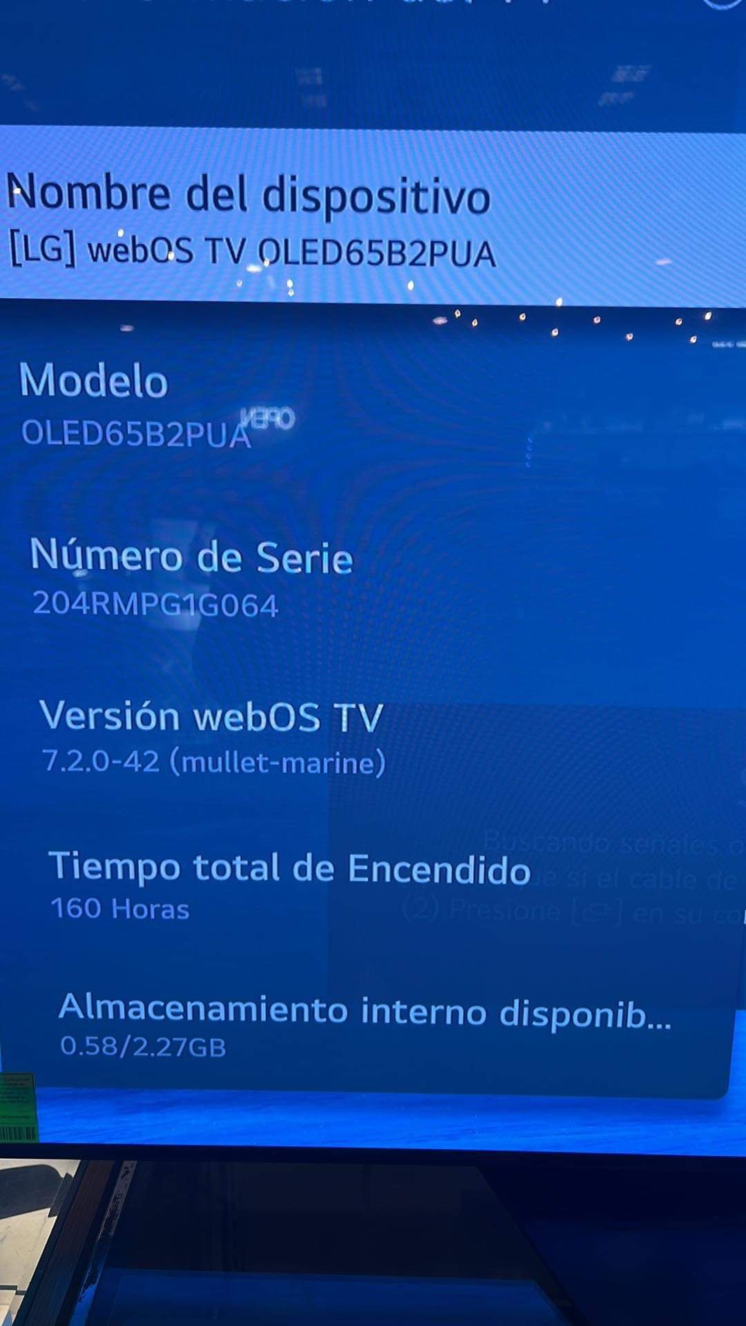LG OLED 65” $795