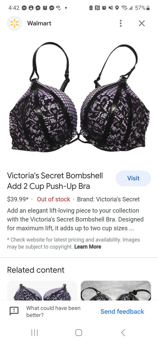 Victoria's Secret Bombshell Add 2 Cup Push-Up Bra