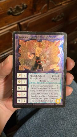 Dragon ball z card played with