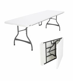 Lifetime 8-Foot Fold-in-Half Folding Table Brand New Only $59.99